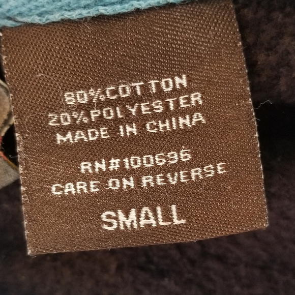 Y2k vintage hoodie Hang Ten Striped Full Zip-Up Hoodie Mens Size Small - Picture 9 of 14